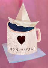 Cute Travel Trip Card - Bon Voyage created by Forget Me Not Illustration