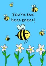 Funny Just because card for a special person - bees - created by Esmé Hutchins