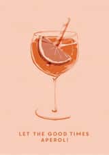 Pretty Aperol Spritz Card created by @doublepea_designs