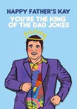 Fun Father's Day Card - Peter Kay - King Of Dad Jokes created by Foggish