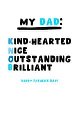 Cheeky Father's Day Card - For Dad - Knob created by Pink Peach Cards