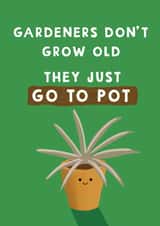 Cute Birthday Card - For Gardeners - Plant Pun created by Giddy Kipper