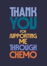 Unisex Thank You Card - Support through chemo created by Rebecca Prinn