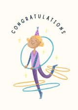 Congratulations Card For Gymtastic Girl created by With Love Laxmi