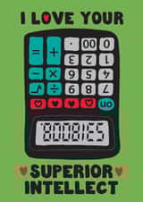 Funny Anniversary Calculator Boobies Card created by Woah there Pickle