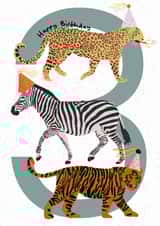 Party Animals 3rd Birthday Card created by Sweetlove Press