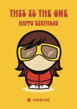 Ian Brown Stone Roses Birthday Card created by Choo Choo