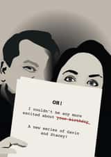 Funny Birthday Card - Gavin and Stacey - Excited For New Season created by Quinton cards