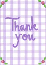 Cute Thank you card created by CurlyLocksCanvasesUK