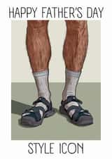 Funny Father's Day Style Icon card. created by Alva O'Loughlin Kennedy