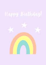 Cheerful Happy Birthday Rainbow! created by Brightapril Art