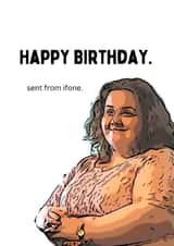 Happy Birthday, Baby Reindeer card. created by Josh Andy