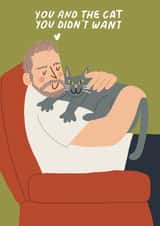 Funny Father's Day Card - For A Cat Dad - Relatable created by skeletondraw