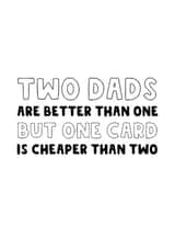 Cheeky Father's Day Card - Cheap Skate - Gay Dad's LBGTQ+ created by The Blunt Badger