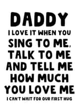 Heartfelt Father's Day Card - From the Bump - For Dad To Be created by The Blunt Badger