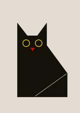 Cute Cat Card - Klaus The Mauhaus Cat created by Kennedi Sue Creative