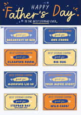 Heartfelt Father's Day Card - For Step Dad - Coupon Card created by Foggish