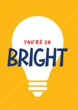 Bright Exam Congratulations Card - Exams - Well Done - Clever, Smart created by Bev O'Connor || @oconnordesign