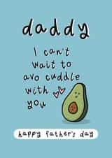 Cute Father’s Day Card - For Daddy To Be - Avocado Pun created by Muses & May 