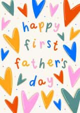 Classic Father’s Day Card - Daddy - First Father’s Day created by Muses & May 