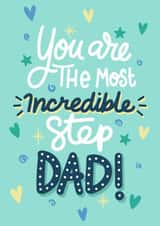 Classic Father's Day Card - For Step Dad - Sentimental created by Kamiya Chirodian