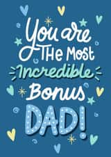 Classic Fathers Day Card - For Father Figure - Bonus Dad created by Kamiya Chirodian