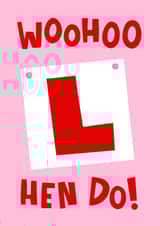 Funny Hen Do Card - Learner - Engagement created by Lucy Maggie Designs