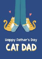 Cute Father’s Day Card - Ginger Cat - From The Cat created by Giddy Kipper