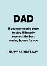 Funny Father’s Day Card - Nursing Homes created by KB Handmade Boutique