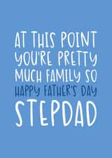 Cute Father's Day Card - For Stepdad - Pretty Much Family created by Brogan Thomas