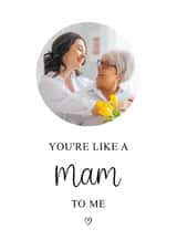 Personalised Mothers Day Photo Card created by Kalm Lettering - Cute Mothers Day Photo Card - For Mam - Mother Figure