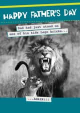 Funny Father's Day Card - Stood On The Kids Toys and Lego... Again! created by Quitting Hollywood