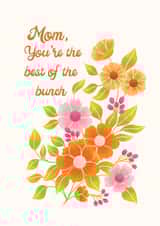 Beautiful Mother's Day Card for Mum - Bouquet - You're the Best of the Bunch created by Anthea Designs by Priyadarshini