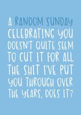 Funny Father's Day Card - Doesn't Quite Seem to Cut It created by Brogan Thomas