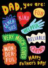 Bright Father's Day card for a Dad who is everything and more! created by Sarah-Anne Brown