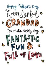 Cute Father’s Day Card For Grandad created by Oops a doodle
