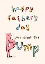 Love From The Bump - Dad To Be - Cute Expectant Dad Father’s Day Card created by Muses & May 