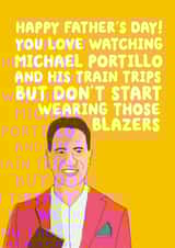 Fun Father's Day Card - For Dad - Michael Portillo created by Pickled Prints