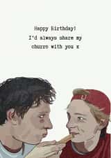 Funny Birthday Card - Challengers - Art and Patrick created by Affectionatera