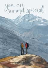 Cute Mountain Anniversary Card For Significant Other - You are summit specia created by Discover and Draw