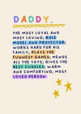 Heartfelt Fathers Day Card - For Daddy - From The Kids created by Sarah Harding
