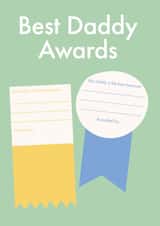 Heartfelt Fathers Day Card - Best Daddy Awards - From The Kids created by Poppy Lane
