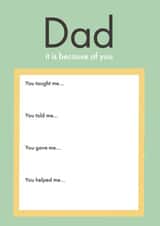 Heartfelt Fathers Day Card - Complete Yourself - Sentimental Because Of You created by Poppy Lane