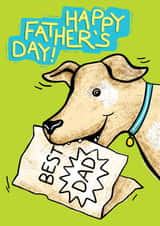 Cute Father’s Day Card - From The Dog - Best Dog Dad created by Ellie Newbury