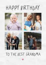 Personalised Birthday Photo Card created by @hollielonglanddesigns - Cute Birthday Photo Card - For Grandma