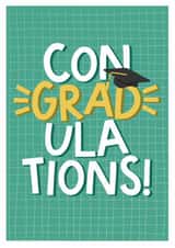 Fun and bright graduation card for school, college or university. created by Amy Writes