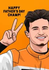 Fun Father's Day Card - Lando Norris - F1 Formula One created by All Things Banter