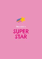 Cute Congratulations Card - Super Star created by Jellytot Illustration