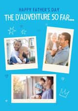 Personalised Father's Day Photo Card created by A few wise words - Cute Father's Day Card - Dadventures