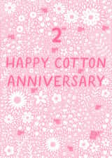 Pretty Anniversary Card - 2nd - Cotton created by Pear Tree Press